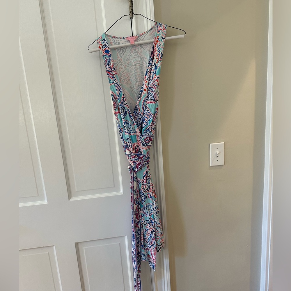 Lilly Pulitzer Multicolor Wrap Dress EXCELLENT CONDITION